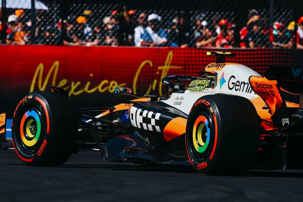 Lando Norris al GP del Messico 2025 all'Autodromo Hermanos Rodriguez
